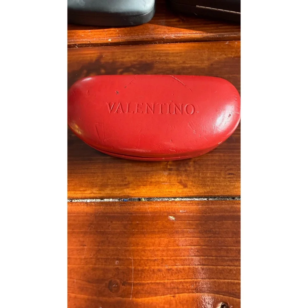 Valentino Red Hard Shell Sunglasses Case Eyewear‎ Holder